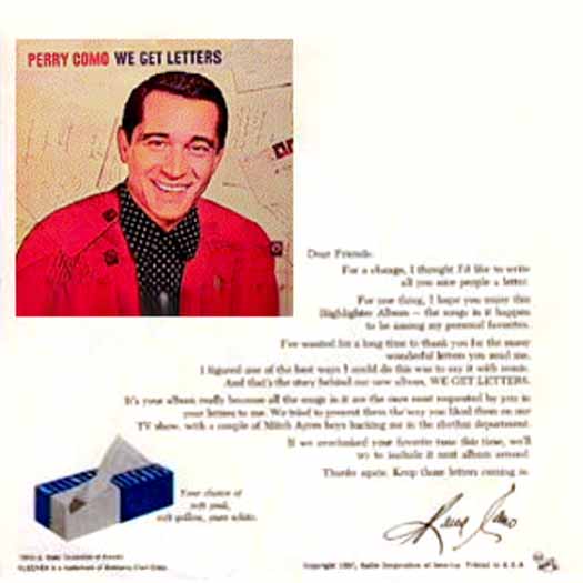 Perry Como Highlighter ~ Kleenex Tissues Presents