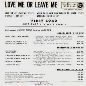 Love Me or Leave Me - RCA Italiana