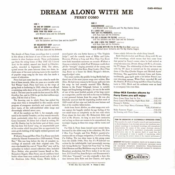 Dream Along With Me - Stereo cover