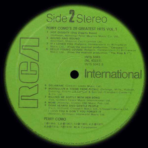 20 Greatest Hits Volume One - UK