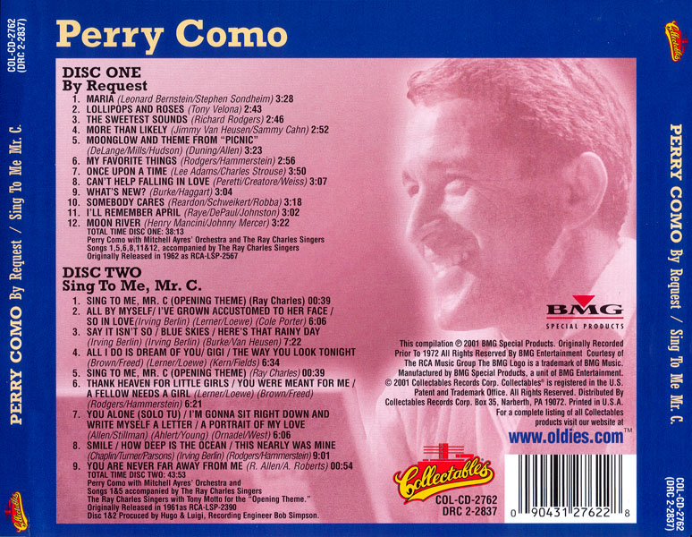 By Request / Sing to Me Mr. C.