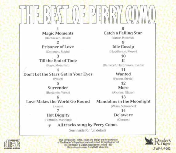The Best of Perry Como - Reader's Digest UK