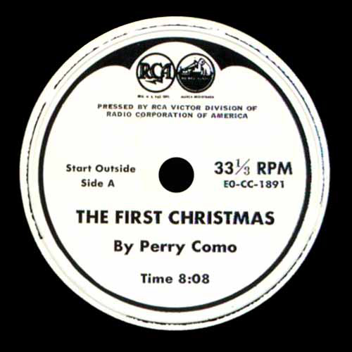 Perry Como "First Christmas" Special Release