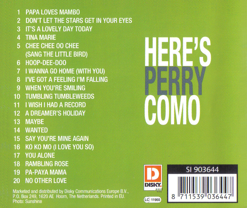 Here's Perry Como - Disky 2006