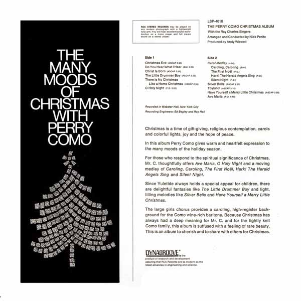The Perry Como Christmas Album - 1968