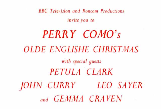 Olde Englishe Christmas BBC TV December 23, 1977